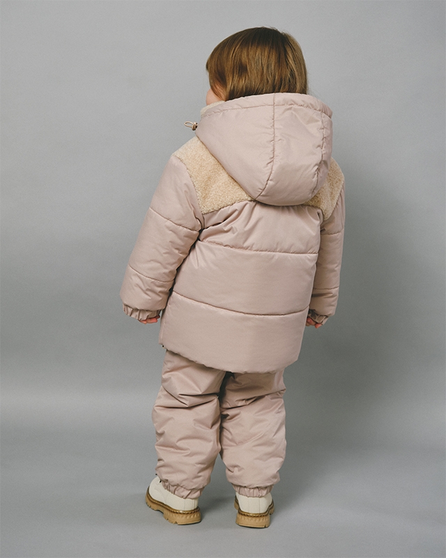 Детские утепленные брюки Бежевого цвета Фото 4
