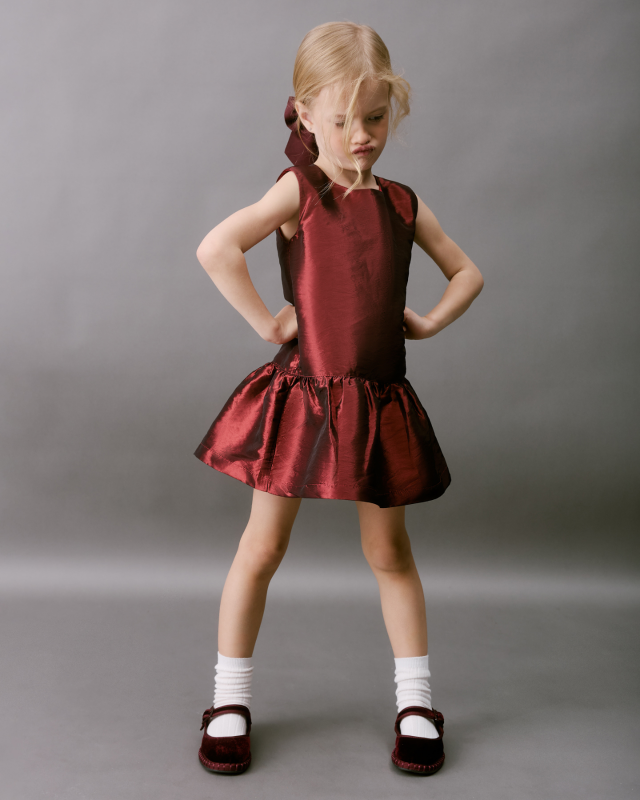 Платье для девочки Бордо Фото 5 Платье для девочки Бордо Фото 5