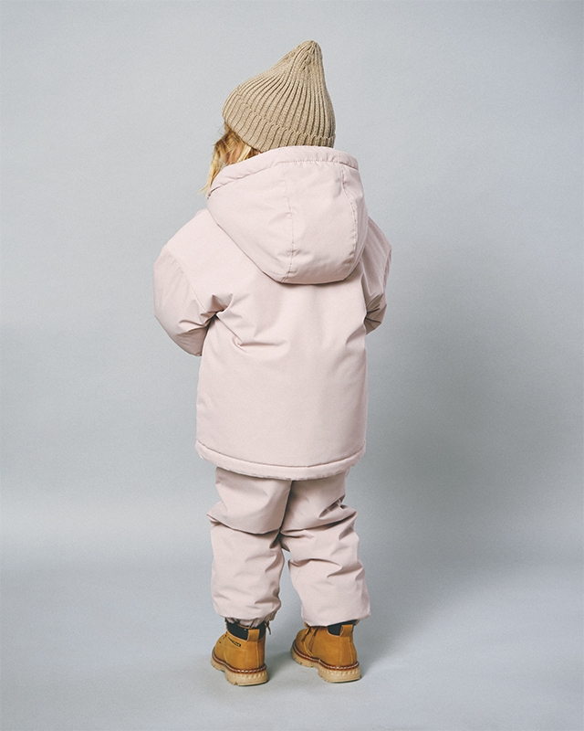 Детские утепленные брюки Пыльно-розового цвета Фото 4