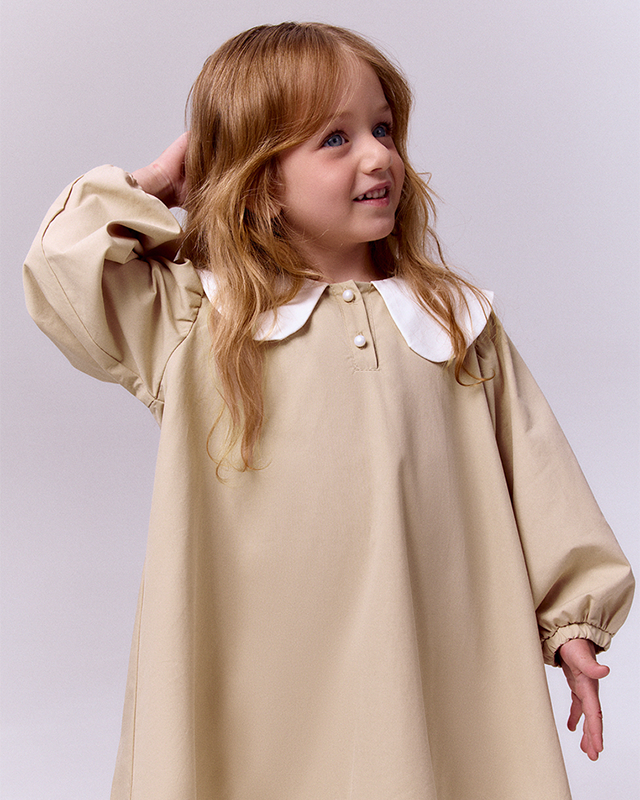 Платье для девочки Бежевый Фото 3