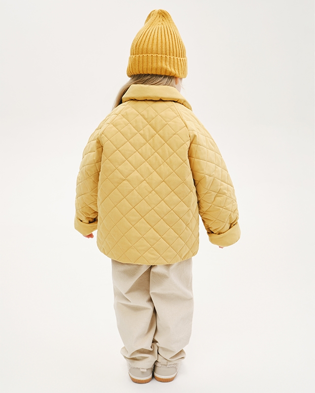 Куртка стеганая детская Горчичный Фото 5
