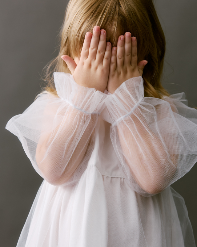 Платье для девочки Молочный Фото 3