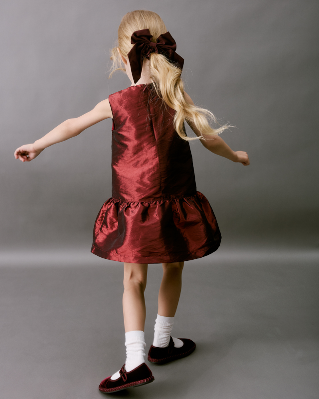 Платье для девочки Бордо Фото 4 Платье для девочки Бордо Фото 4