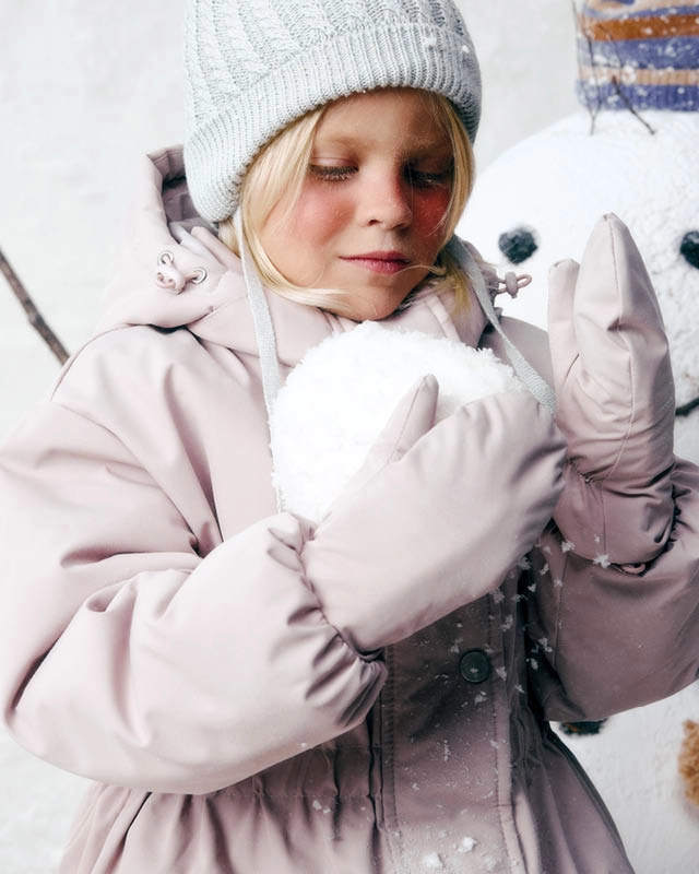 Рукавицы детские Пудровый Фото 2