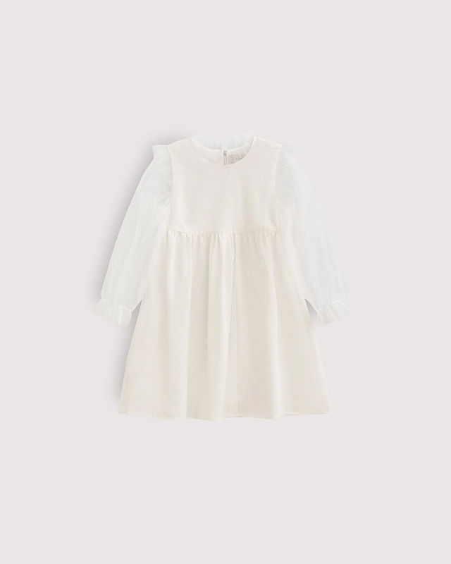 Платье для девочки Молочный Фото 4