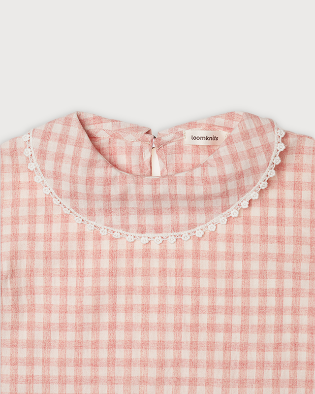 Блуза из хлопка Розовый Фото 2
