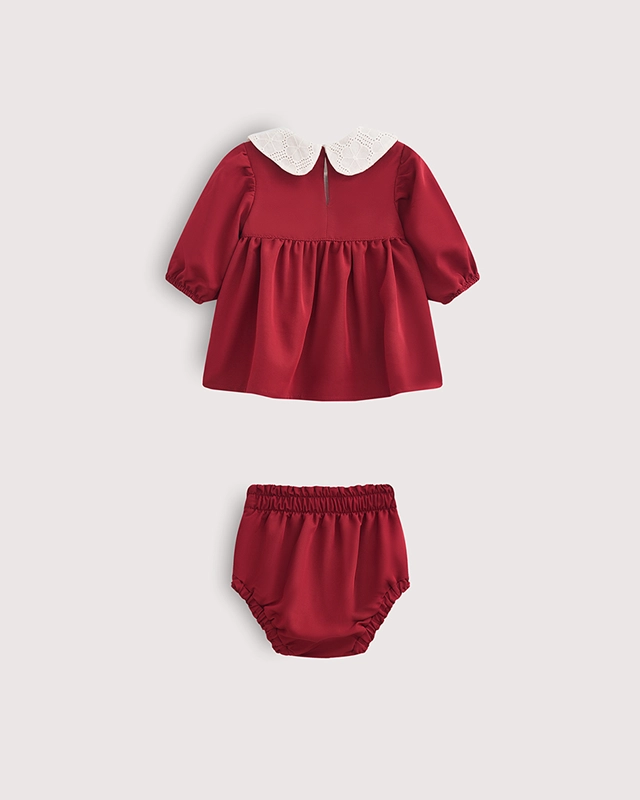 Комплект из платья с блумерами Бордо Фото 2 Комплект из платья с блумерами Бордо Фото 2