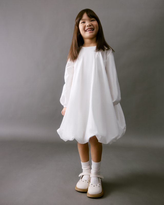 Платье для девочки Молочный Фото 3