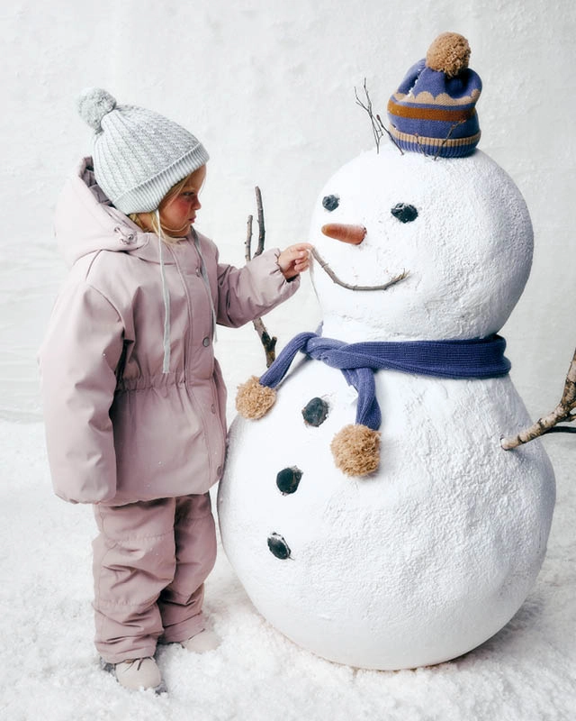 Брюки детские зимние Пудровый Фото 5