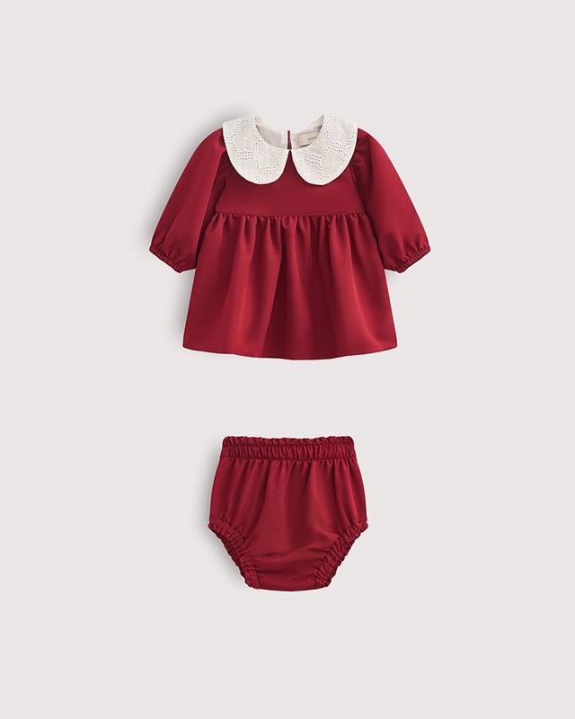 Комплект из платья с блумерами Бордо Фото 1 Комплект из платья с блумерами Бордо Фото 1