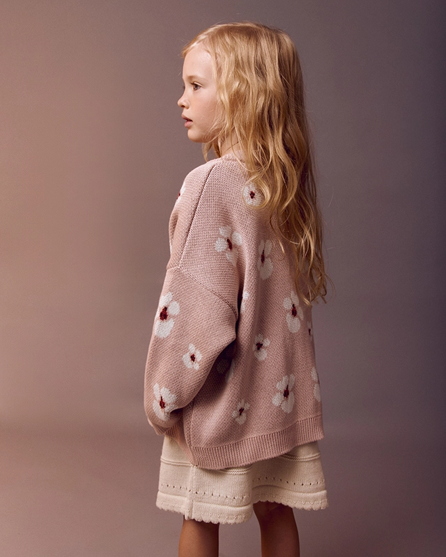 Кардиган детский Пудровый Фото 3