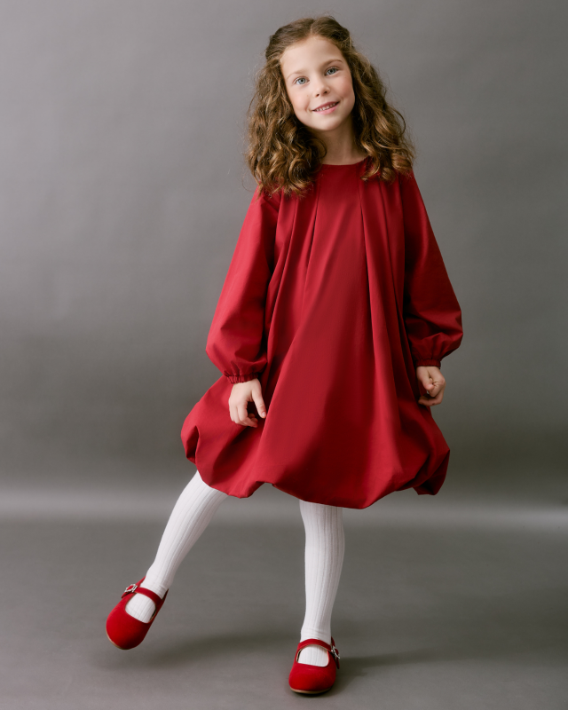 Платье для девочки Бордо Фото 4 Платье для девочки Бордо Фото 4