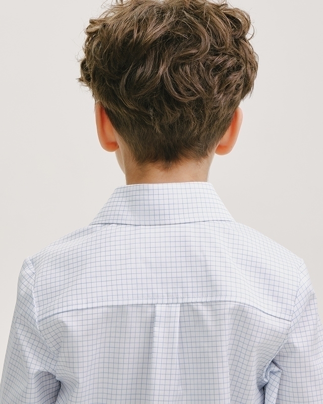 Рубашка с длинным рукавом для мальчика Голубой Фото 7