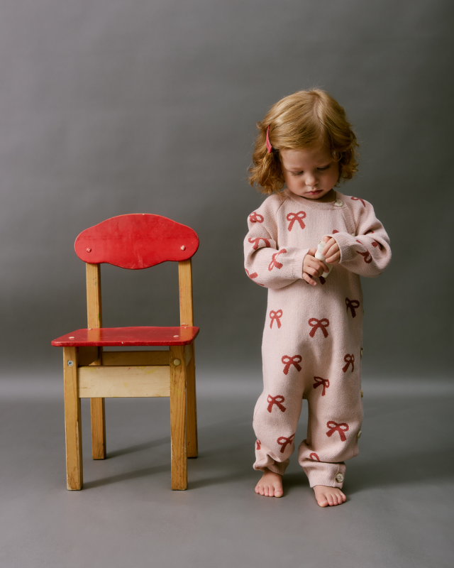 Комбинезон детский Пудровый Фото 3