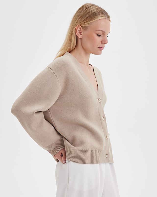 Кардиган женский Бежевый Фото 2