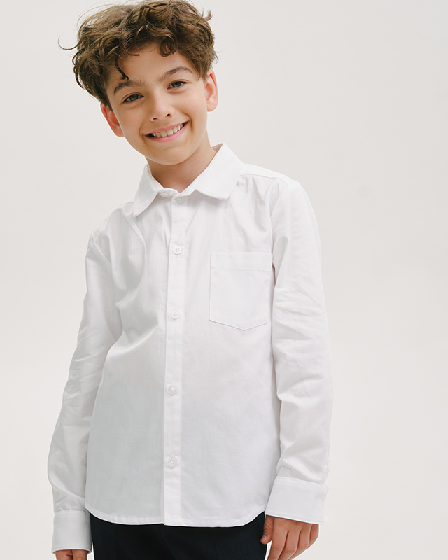 Рубашка с длинным рукавом для мальчика Экрю Фото 1