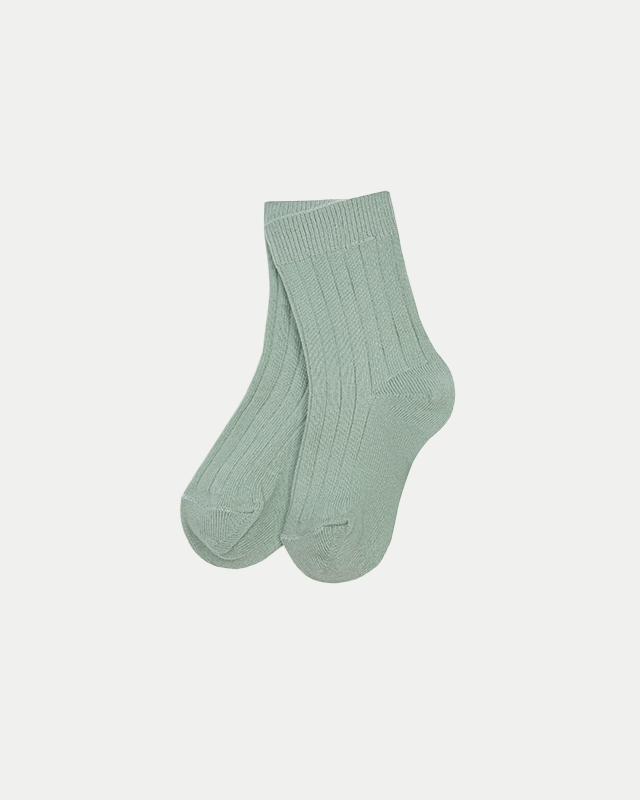 Носки в рубчик Зеленый Фото 1