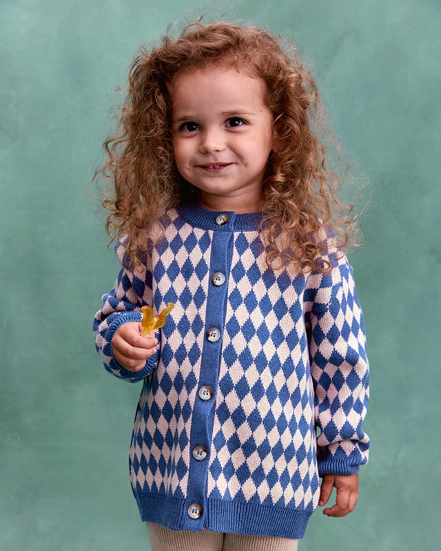 Кардиган детский Синий Фото 3