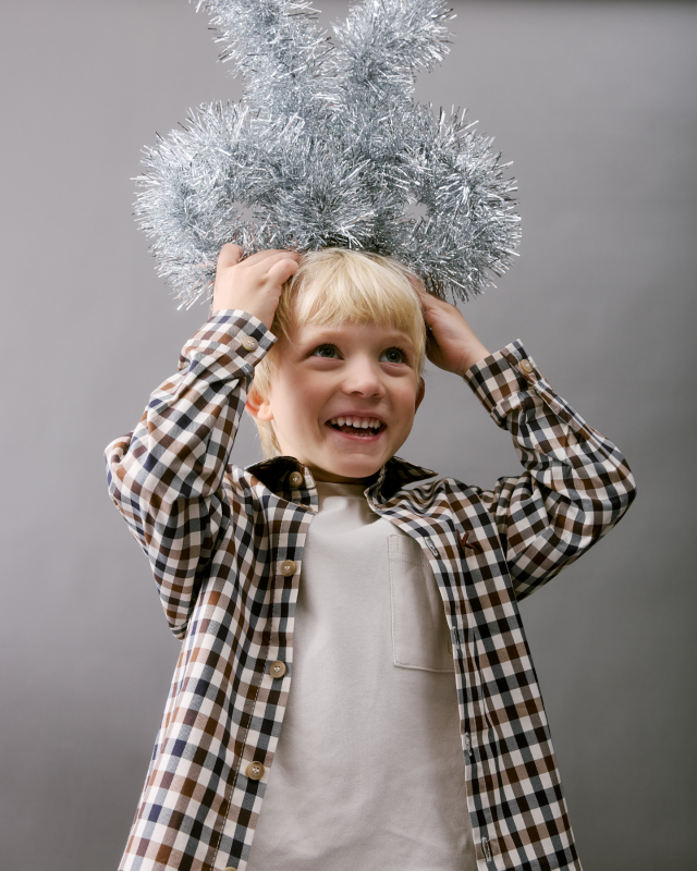 Рубашка детская Бежевый Фото 1 Рубашка детская Бежевый Фото 1