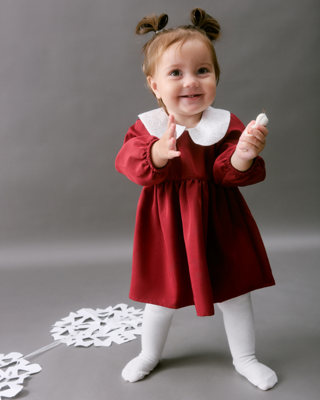 Комплект из платья с блумерами Бордо Фото 3 Комплект из платья с блумерами Бордо Фото 3