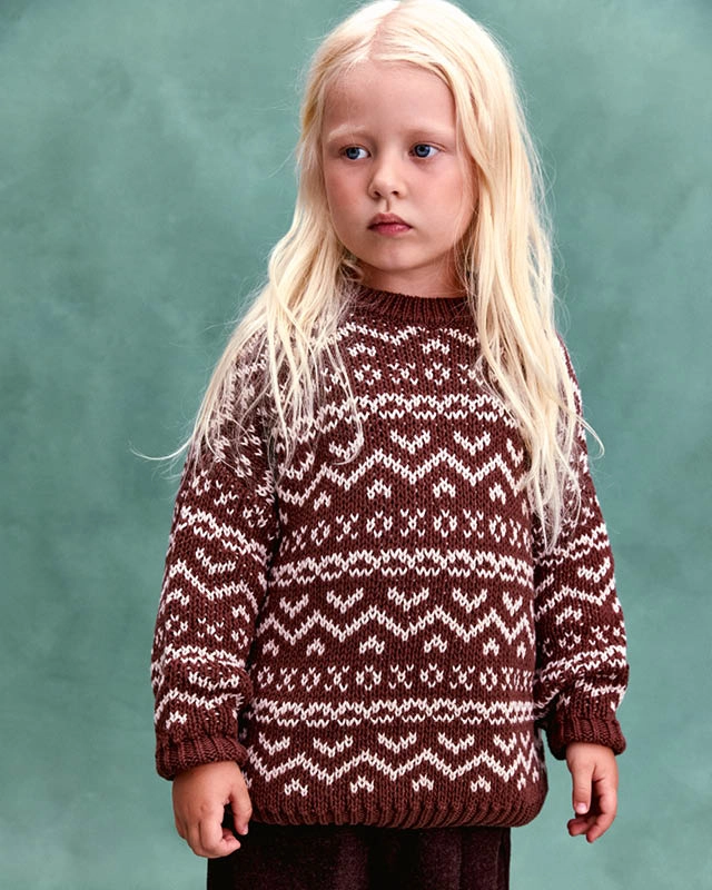 Свитер детский шерстяной Шоколад Фото 2