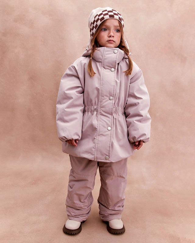 Брюки детские зимние Пудровый Фото 4