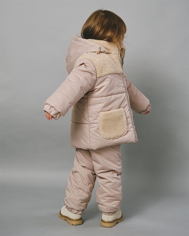 Детские утепленные брюки Бежевого цвета Фото 6