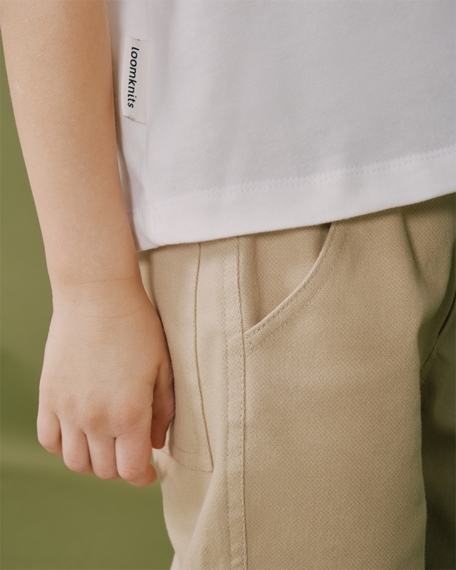 Детские брюки прямого кроя Светло-бежевый Фото 6