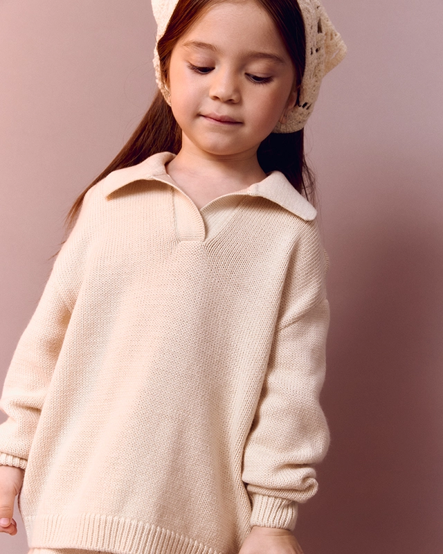 Свитер детский Молочный Фото 2 Свитер детский Молочный Фото 2