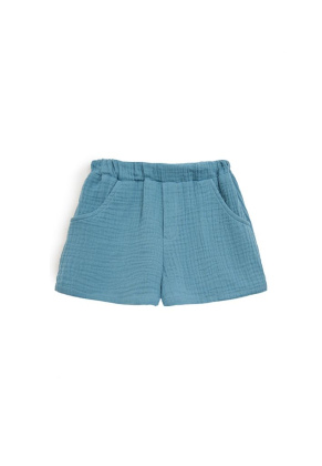 Muslin shorts Turquoise