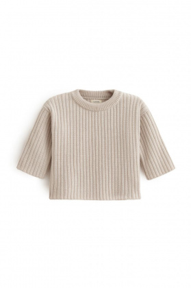 Ribbed sweater Cashew